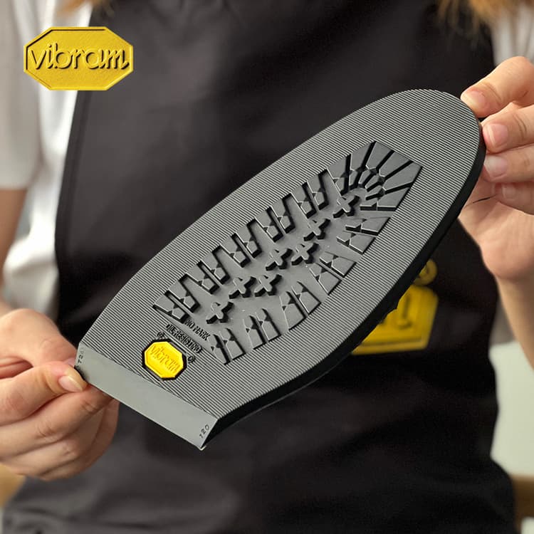 Reliable merchant offers Italian Vibram 2724/430 rubber replacement for forefoot and heel repair.