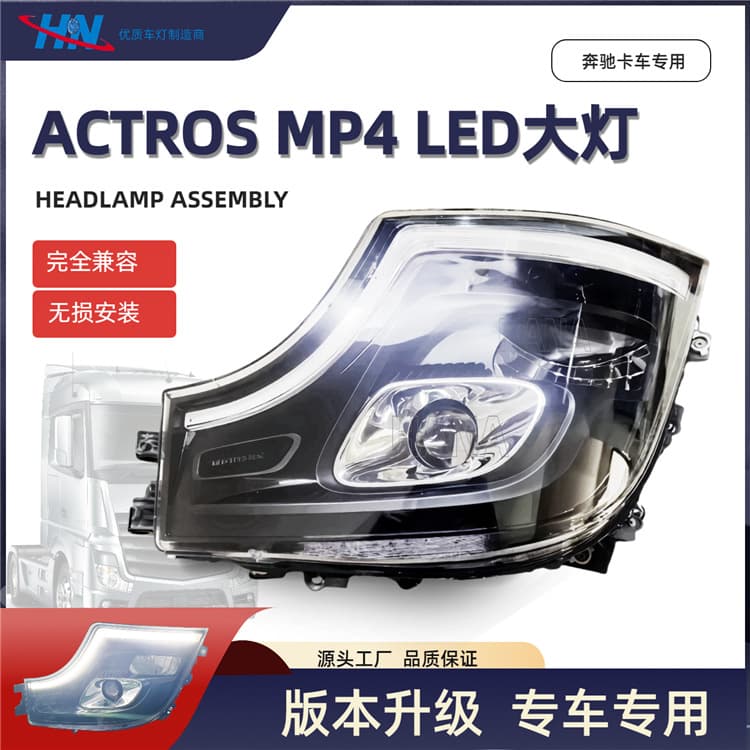 [HANA] Modified LED Headlight for Mercedes-Benz Actros MP4 Truck Light 9618208594 Accessories