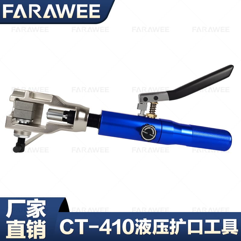 CT-410 Hydraulic Tube Expander Manual Effort-Saving Copper Tube Flaring Tool for Air Conditioning Pipeline Repair