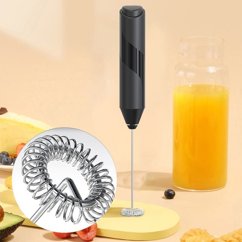 Cross-border Dropshipping Handheld Electric Milk Frother Multifunctional Cream Whisk Small Wireless Milk Frother Customizable