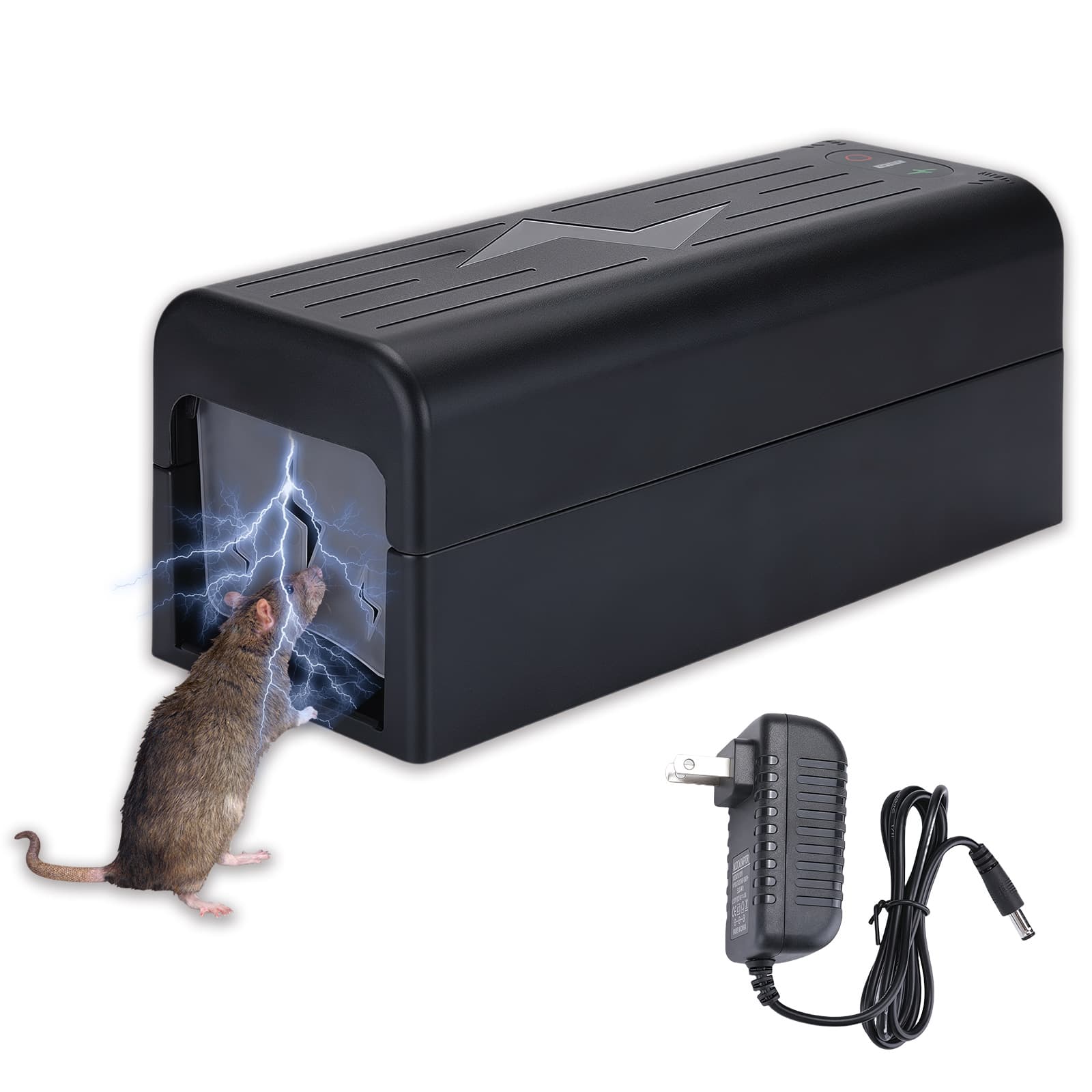 Cross-border New Electric Mouse Trap High Voltage Automatic Mouse House Mouse Cage Rodent Killer High Voltage Electric Rat Trap