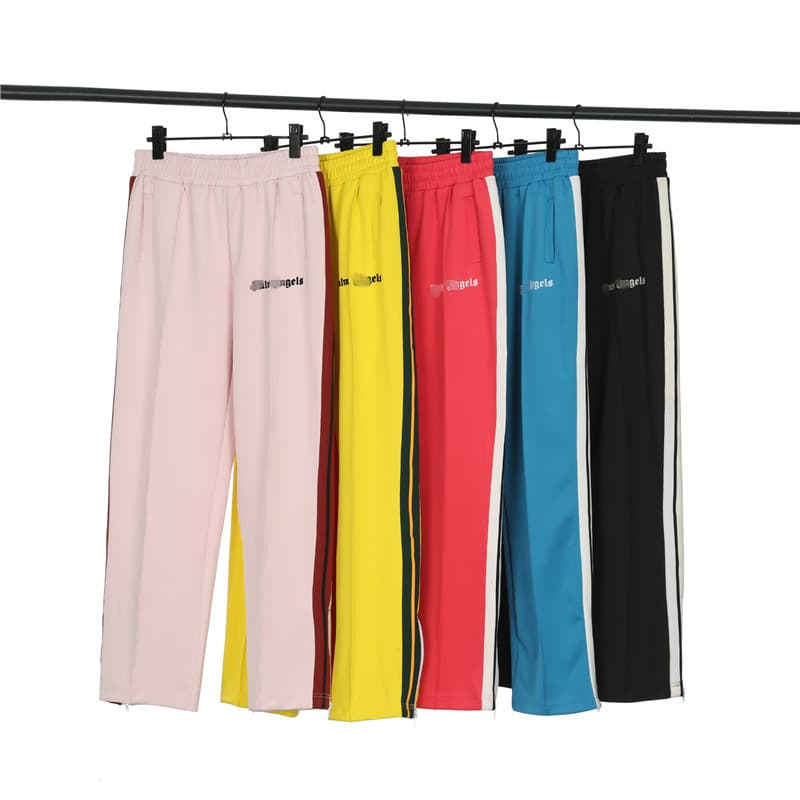 Wholesale Cross-Border Streetwear Palm Basic Black and White Striped Casual Pants Unisex Couple BF High Street Sweatpants