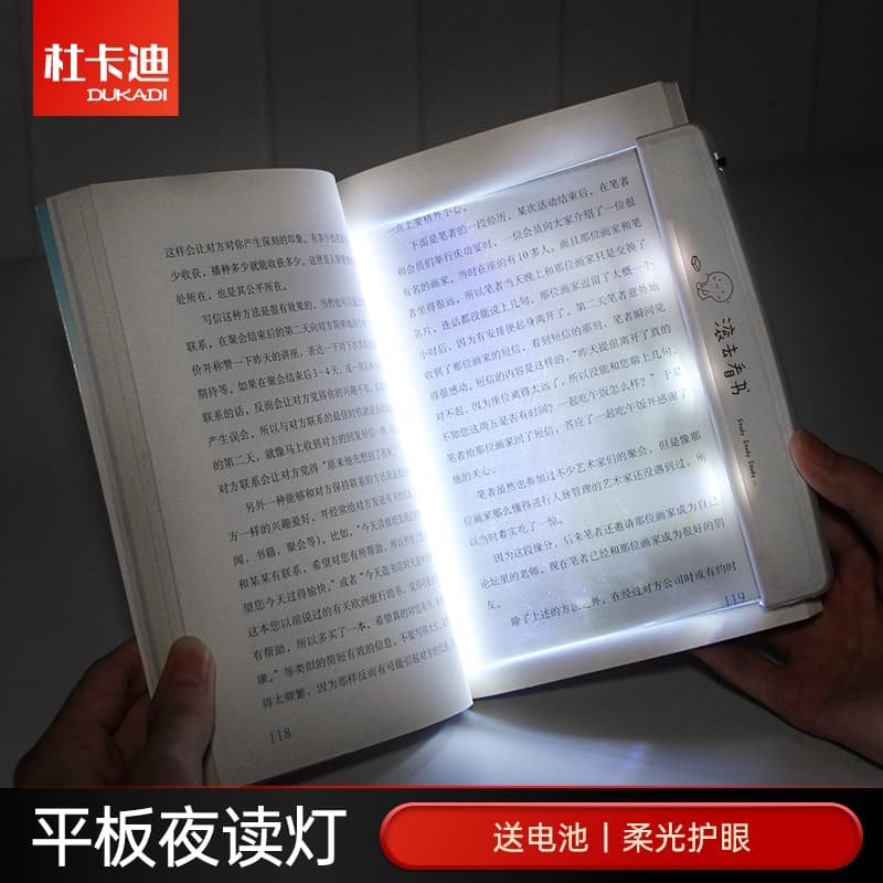 Student Reading LED Panel Lamp, Eye-Caring Night Light for Study, Dormitory Bedside Desk Lamp