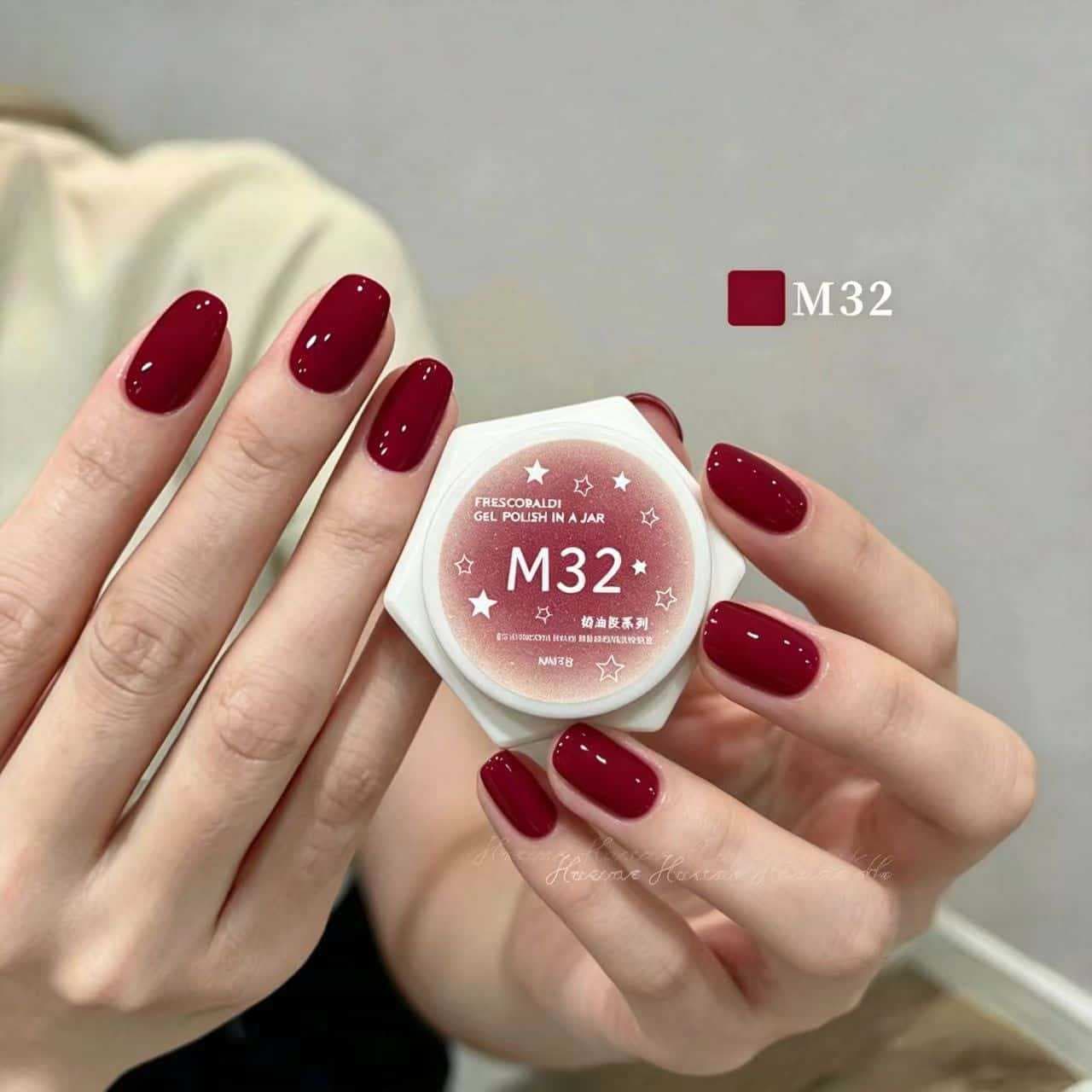 FARFETCH New Arrival Quick-Self-Leveling Gel Polish in Red Solid Color 2026 New Shade High-Saturation Whitening Nail Art for Salon Use