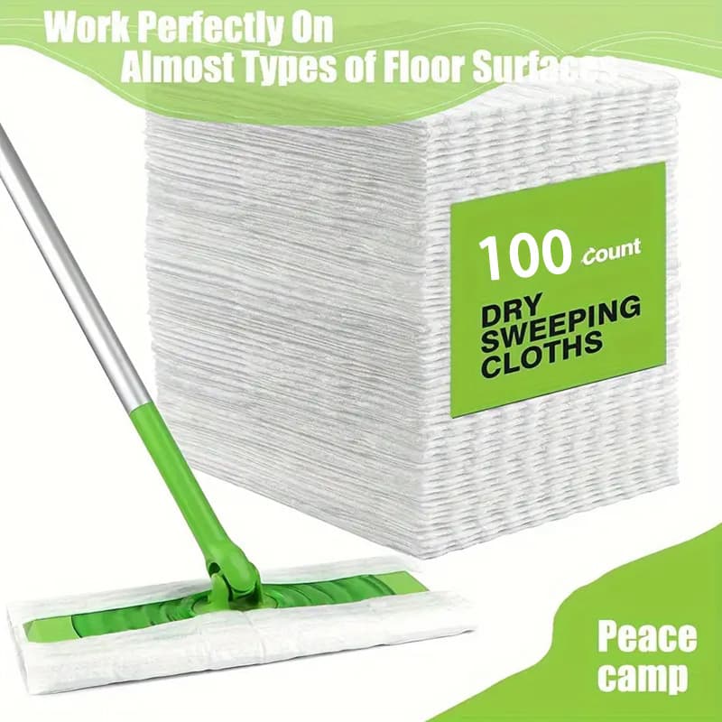 Cross-Border Hot-Seller Dust Paper, Disposable Household Dust Cloth, Electrostatic Mop Pad for Tile and Floor Cleaning Supplies