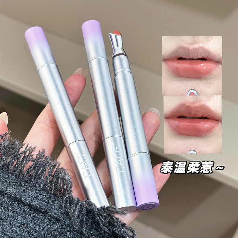 CACE's new crystal clear lip gloss, watery translucent glass lip pearlescent daily mirror lip gloss, affordable price