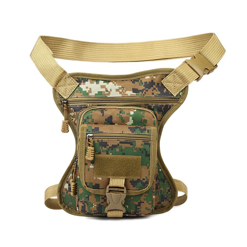 New Cross-Border Men's Outdoor Camouflage Waist Bag Casual Crossbody Bag Military Bag Sports Bag Multi-Function Hiking Bag