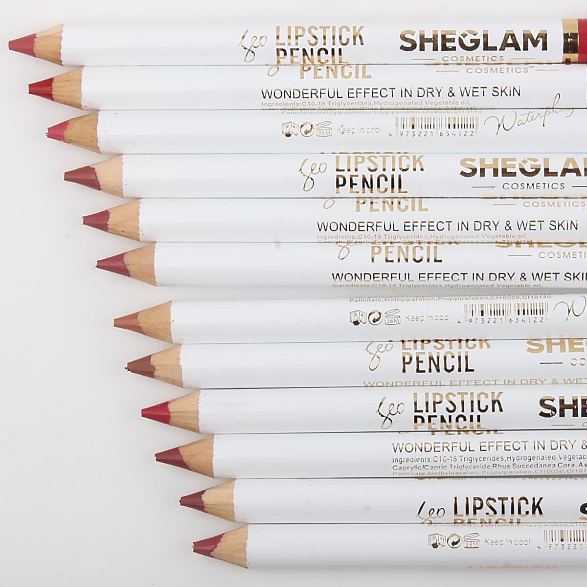 1 Cross-Border Semi-Managed Lip Liner and Eyeliner Set, Easy to Apply, Non-Stick, Waterproof Lip Gloss, Foreign Trade Cosmetics