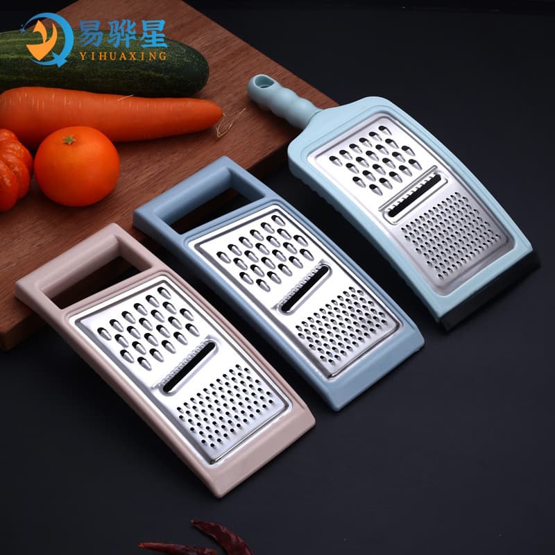 Multi-functional stainless steel vegetable cutter household kitchen gadget grater three-in-one potato cucumber shredder