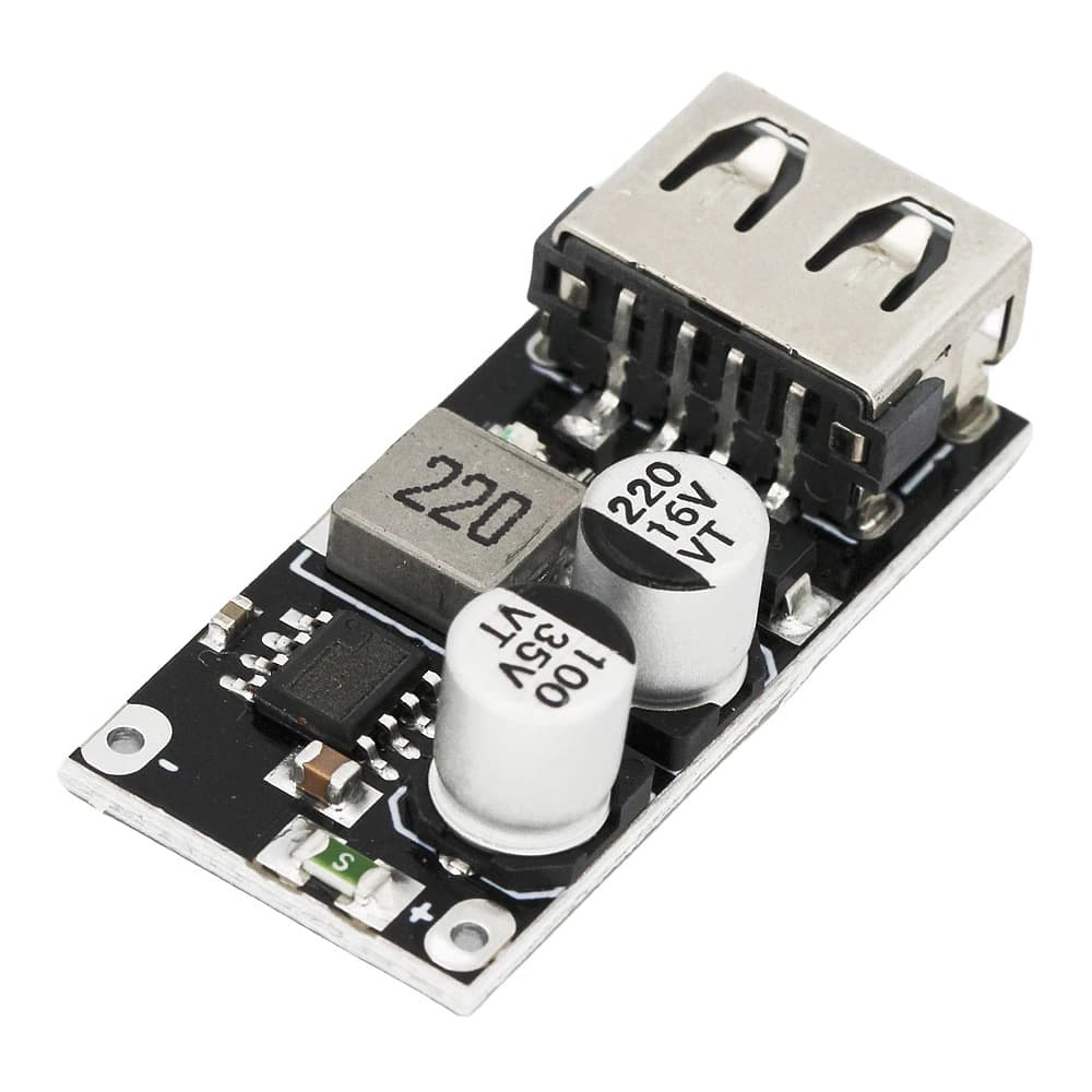 DC Step-Down Module 12V 24V to QC3.0 Fast Charging Single USB Phone Charging Board Supports Apple Huawei FCP
