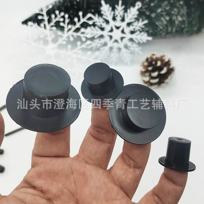 Cross-border Plastic Clown Hat Christmas Decoration Mini Hat Snowman Hat Top Hat Craft DIY Accessories