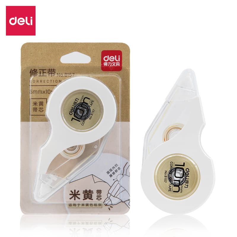 Deli 8157 Refill Correction Tape 5mm*10m Creative Student Stationery Correction Tape 150m Large Capacity