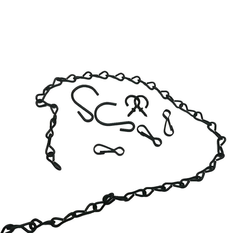 Electrophoretic Black Figure-8 Chain Special-shaped S-hooks Pig Gallbladder Buckle Chandelier Hangers