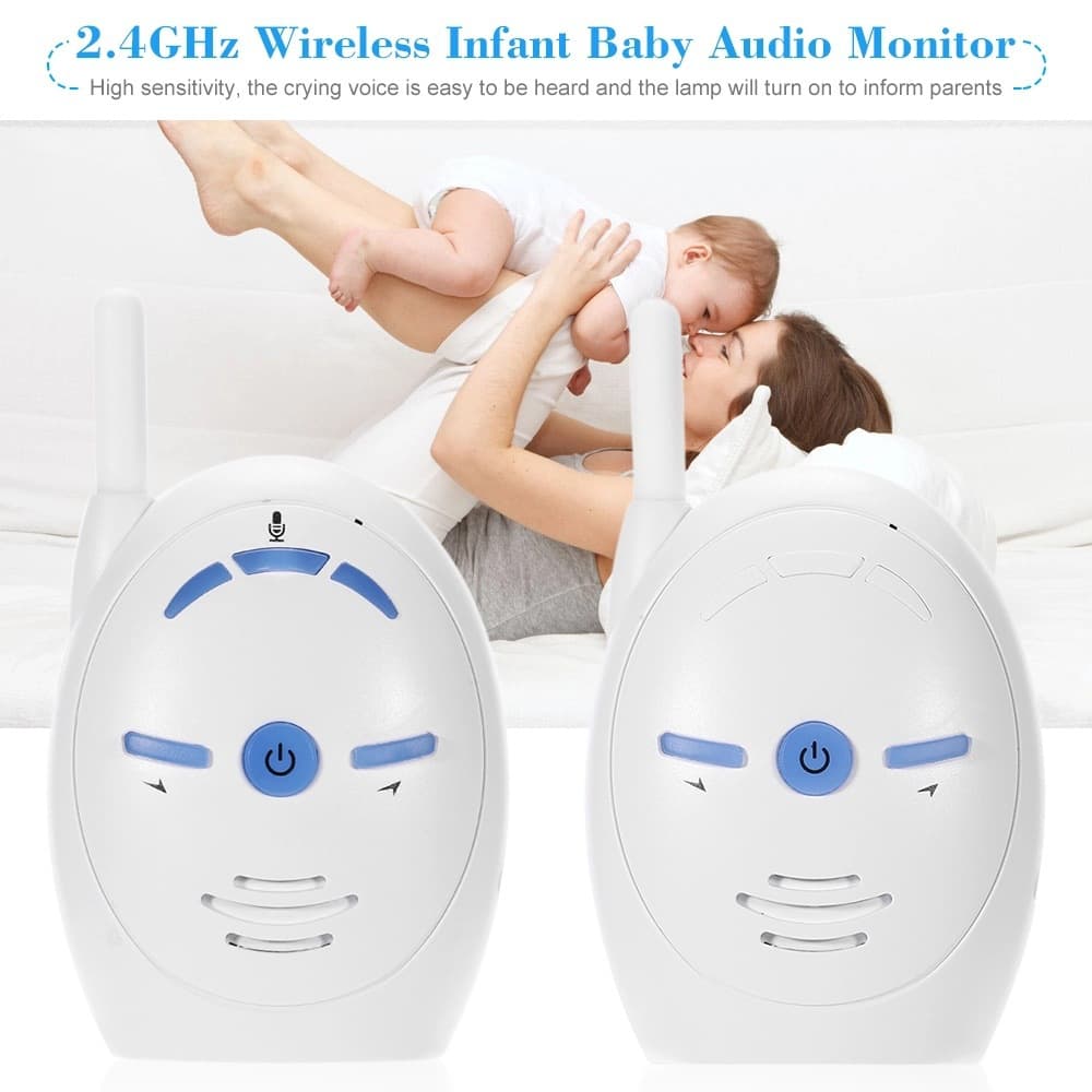 V20 Wireless Voice Baby Monitor for Home Use, Sound Monitoring for Elderly and Children, Supports Dry Battery