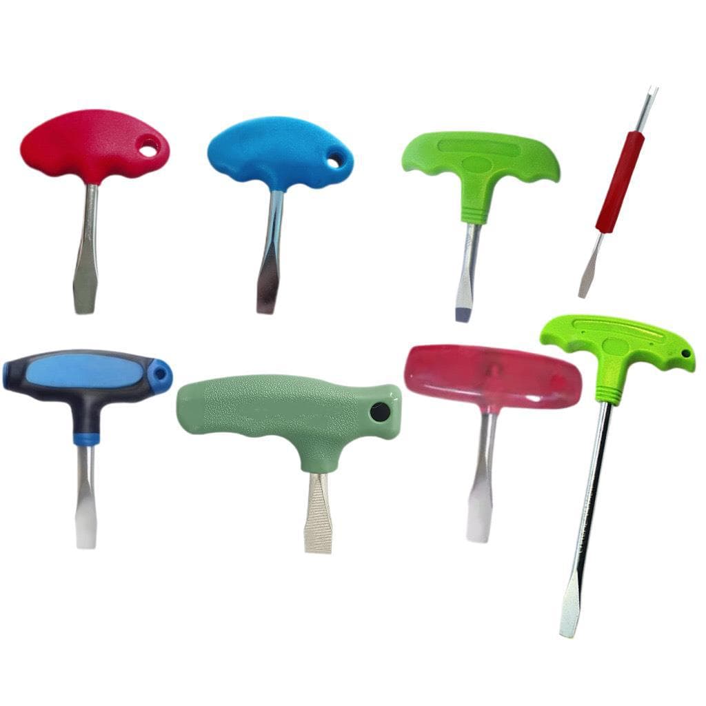 T-type slotted screwdriver, cross slotted, extended extra-long, keychain, outdoor tools