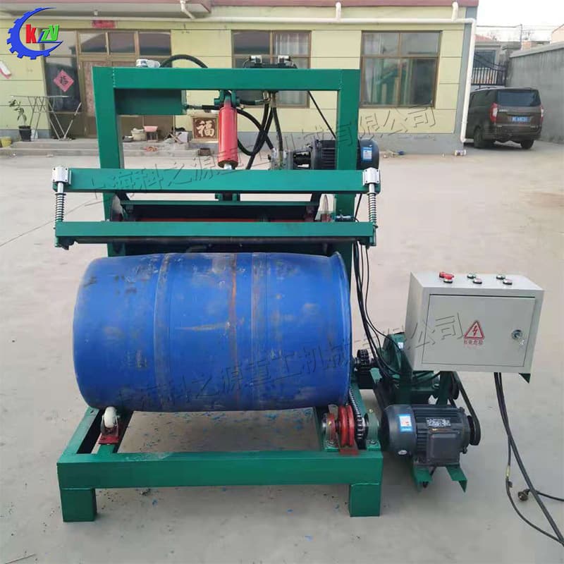 Chemical Plant Plastic Drum Lid Cutter Small Waste Plastic Drum Recycling Plant Cutting Machine 200L Oil Drum Rolling Cutter
