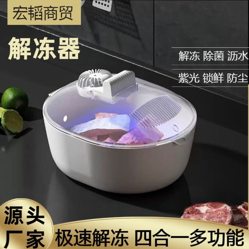 Rapid Thawing Device Household Kitchen 4-in-1 Food Thawing Machine Preservation Anti-Dust Preservation Convenient Ice Melting Thawing Board
