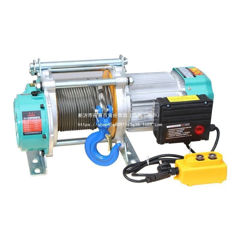 Multifunctional Electric Hoist 380V Winch 1 Ton Electric Hoist 220V Home Use Small Hoist 1 Ton Material Lifter