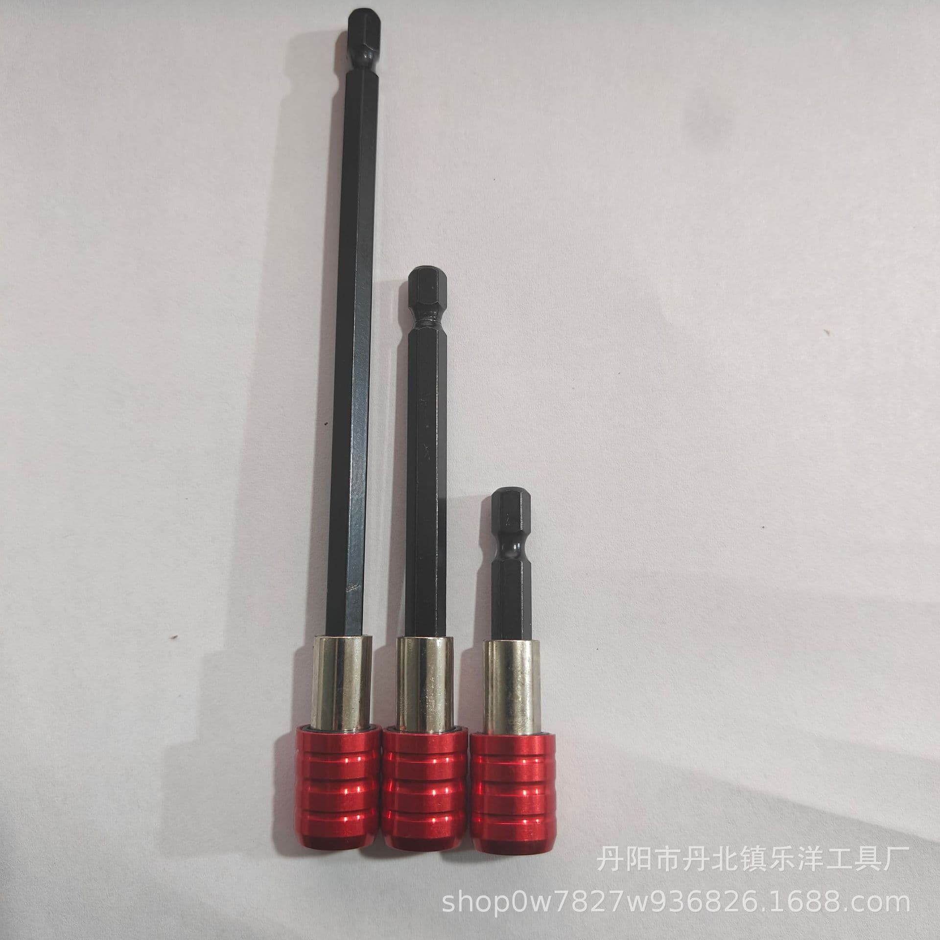 Cross-border 3PC Bit Extension Bar Hex Shank Quick-Release Self-Locking Extension Rod Detachable Connecting Rod with Magnetic Quick-Release Extension