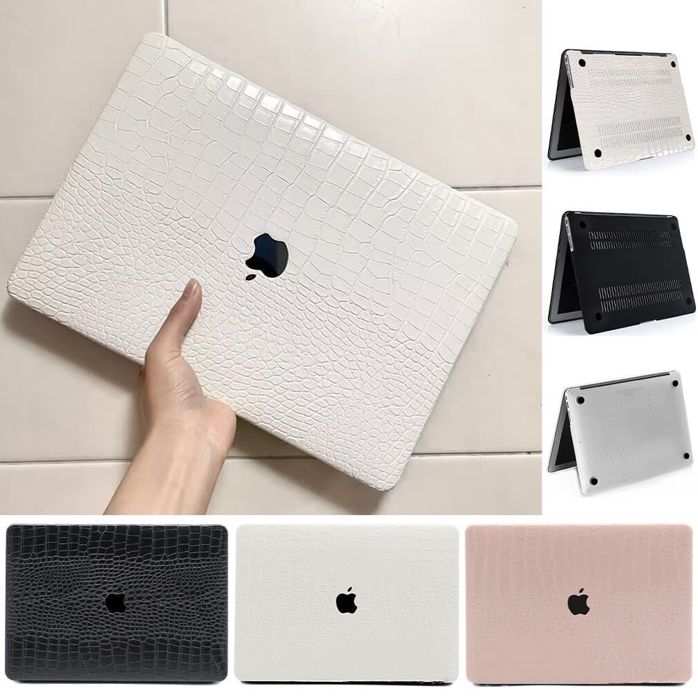 M2 alligator-patterned protective case for Macbook/Apple laptops, Air/Pro 13/14 inch models.