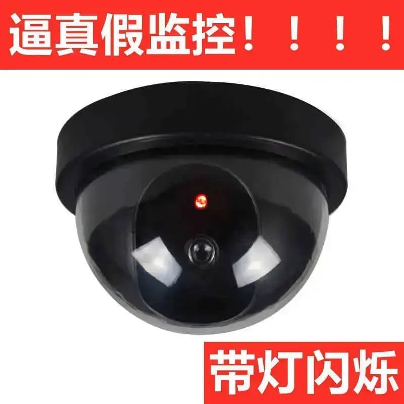 Simulation surveillance camera monitor model indoor fake probe without punching and pasting with light, good thing for girls living alone