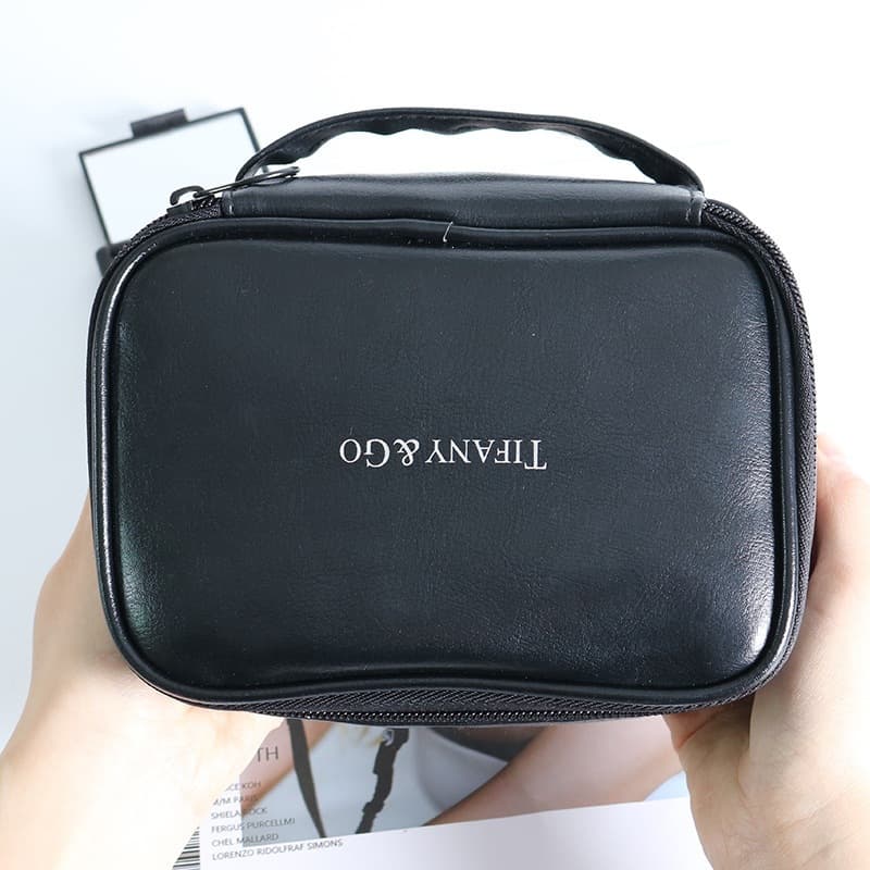2022 Factory Direct Sale Large Capacity Square Cosmetic Bag Portable Handbag Storage Bag Lipstick Cushion Storage Pouch