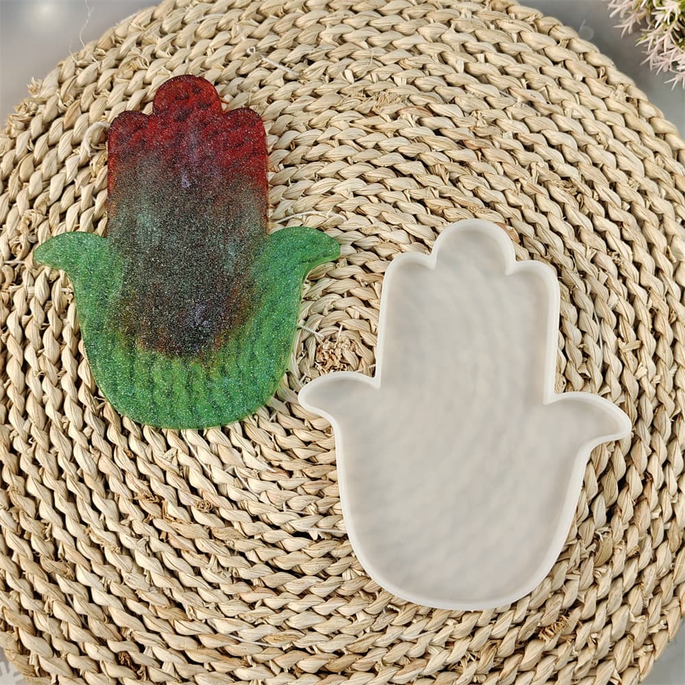 Hand of Fatima Coaster Resin Mold DIY Coaster Tea Cup Mat Coffee Pad Silicone