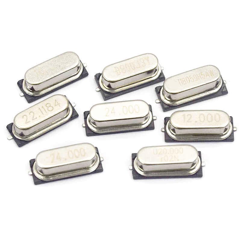 HC-49S Surface Mount Passive Crystal Oscillator (SMD) 3.579545MHz/3.57MHz/3.579MHz/4MHz/6MHz/7.3728MHz/8MHz