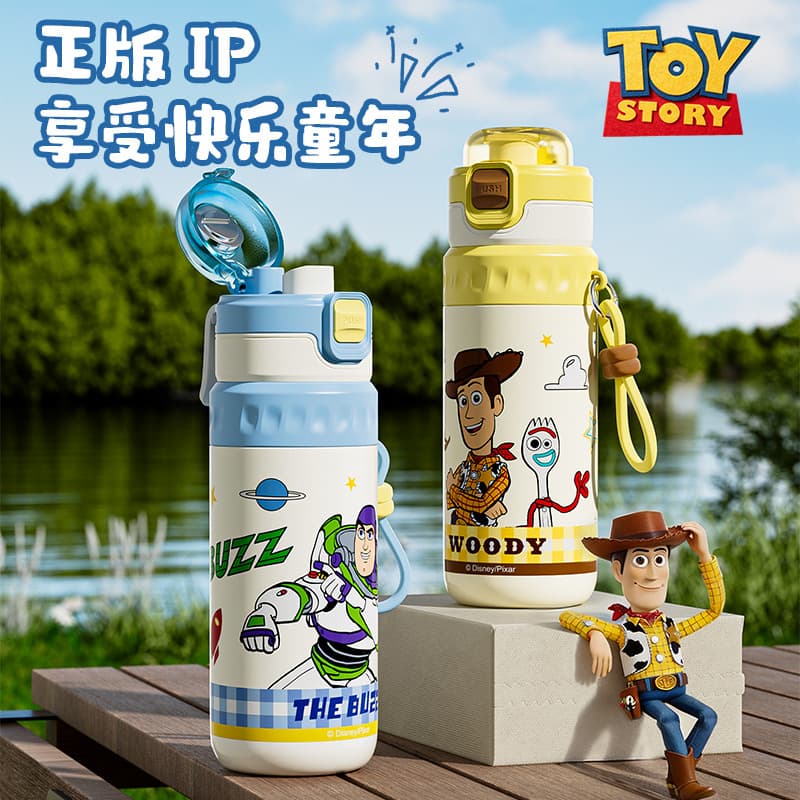 Toy Story Spray Water Bottle Kids Straw Cup 2026 New Insulated Cup Student School Cup