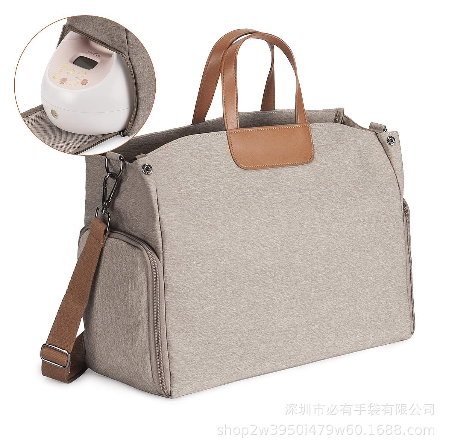 Cross-Border New Portable Mommy Breast Pump Storage Bag, Diaper Pad Storage Dustproof Bag, Outdoor Maternal and Infant Bag