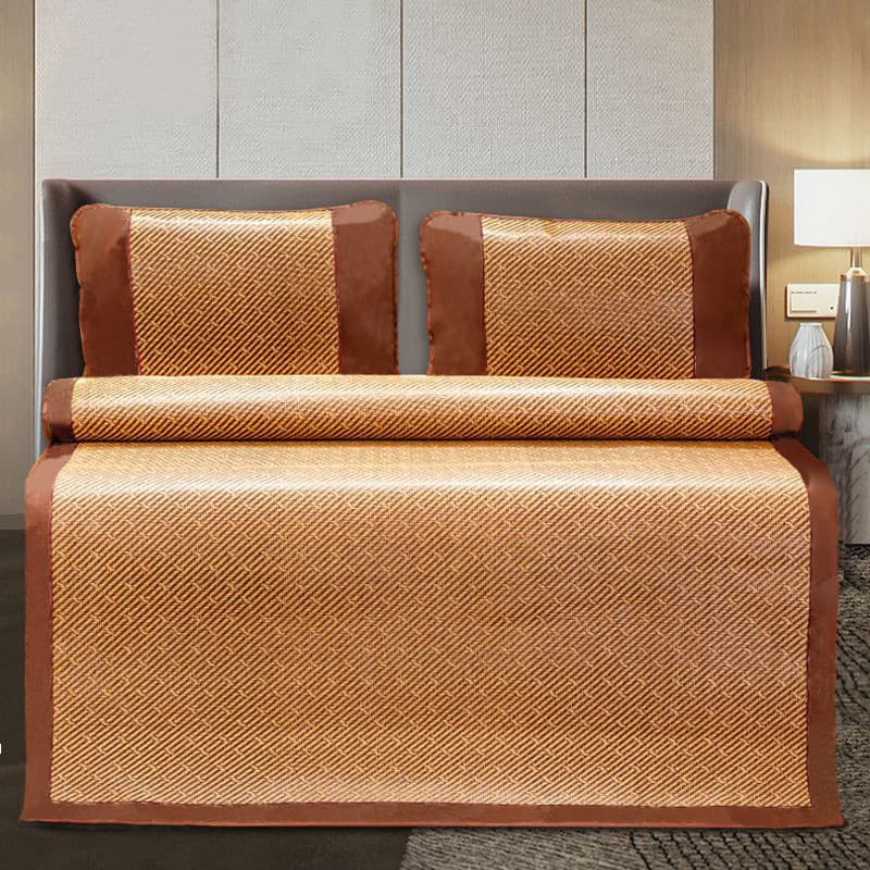 Rattan Mat 3-Piece Set 1.8m/2m Ice Silk 1.5m Home Double Bed Dorm 0.6m Wholesale