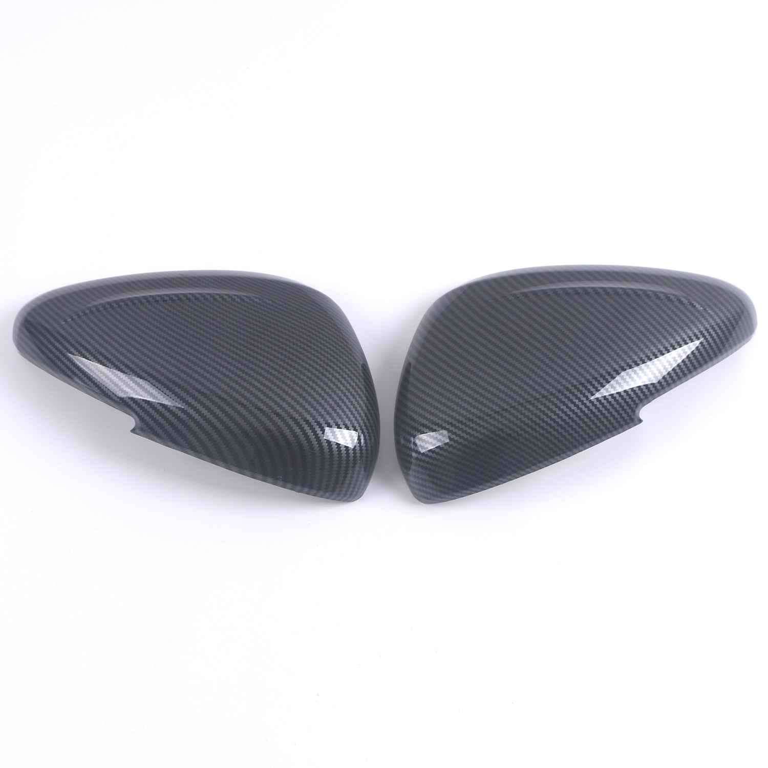 Carbon Fiber Patterned Rearview Mirror Cover for Citroen C4L Coated Reflective ABS Material Car Accessories Decorative Item
