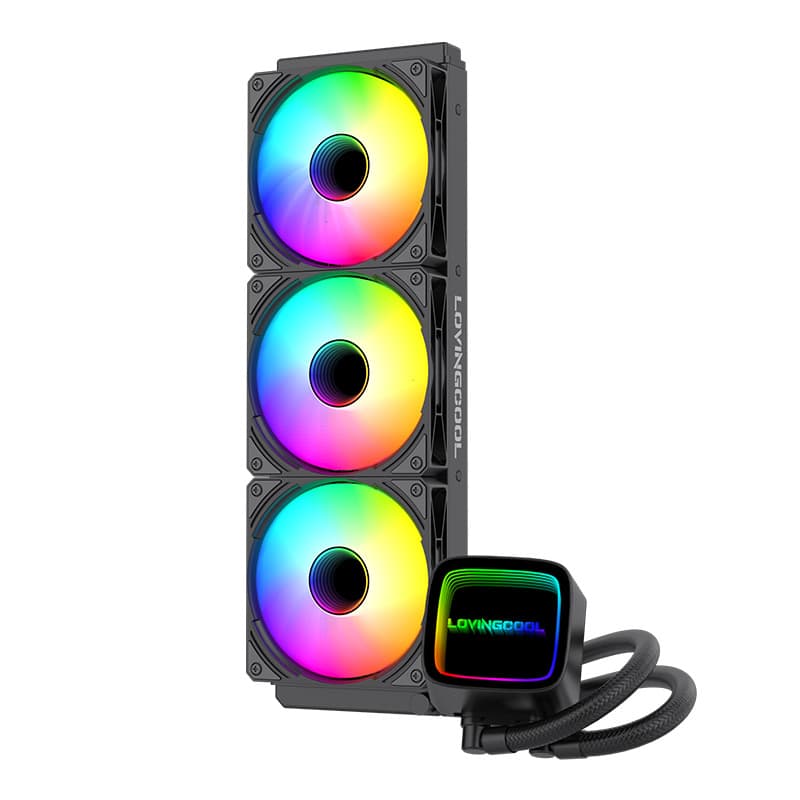 360mm Water Cooling CPU Cooler with 120/240 Temperature Display Liquid Cooling ARGB Computer Multi-Platform Compatible with AMD and Intel