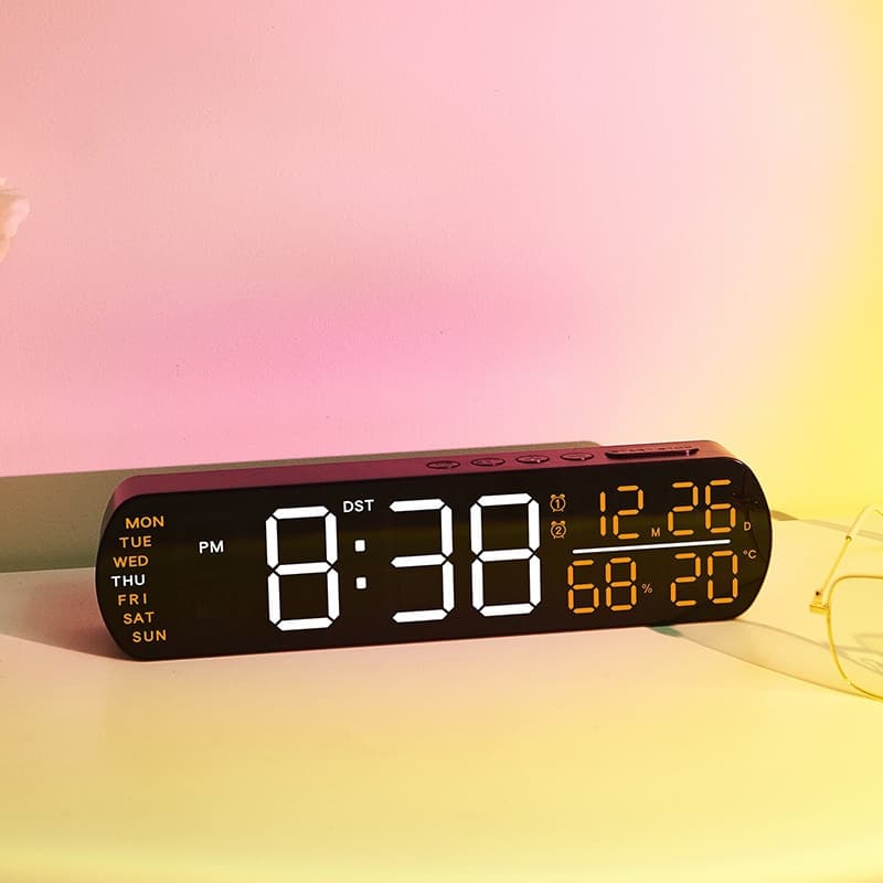 Alarm LED Clock Multifunctional Digital 6671 Desktop Simple Clock Cross-border Electronic Clock