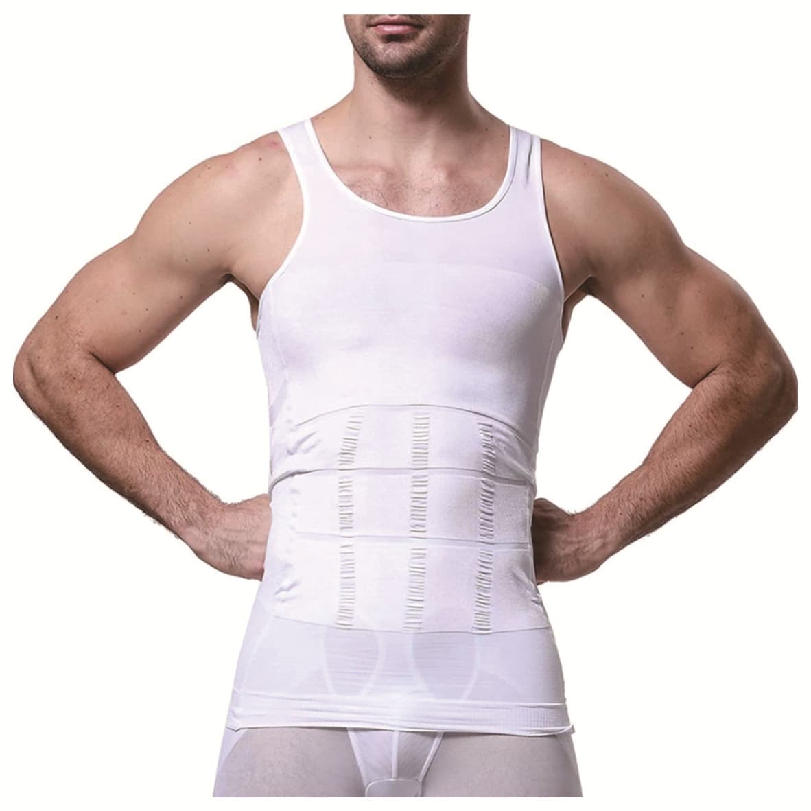 Cross-border Men's Slim & Lift Shapewear Vest - Tight-fitting Vest for Chest, Abdomen, and Waist Slimming