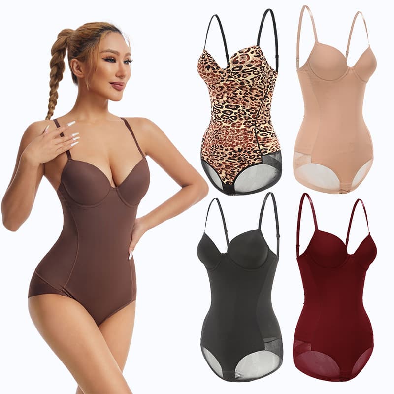 Hot Selling Shapewear Postpartum Waist Trainer Bra Adjustable Push-up Bust Body Shaper Waist Cincher Bodysuit