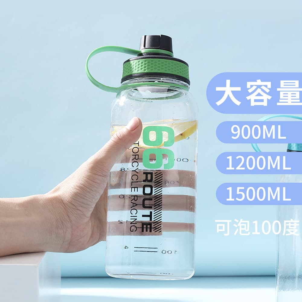 Gift Plastic Large Water Bottle Summer 1.2L 1.5L Graduated Large Water Jug Amazon Sports Water Bottle for Women Men
