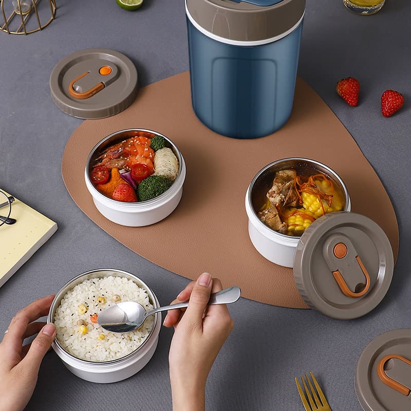 316 Stainless Steel Portable Multi-Layer Large Capacity Bento Lunch Box Insulated Food Carrier Wholesale