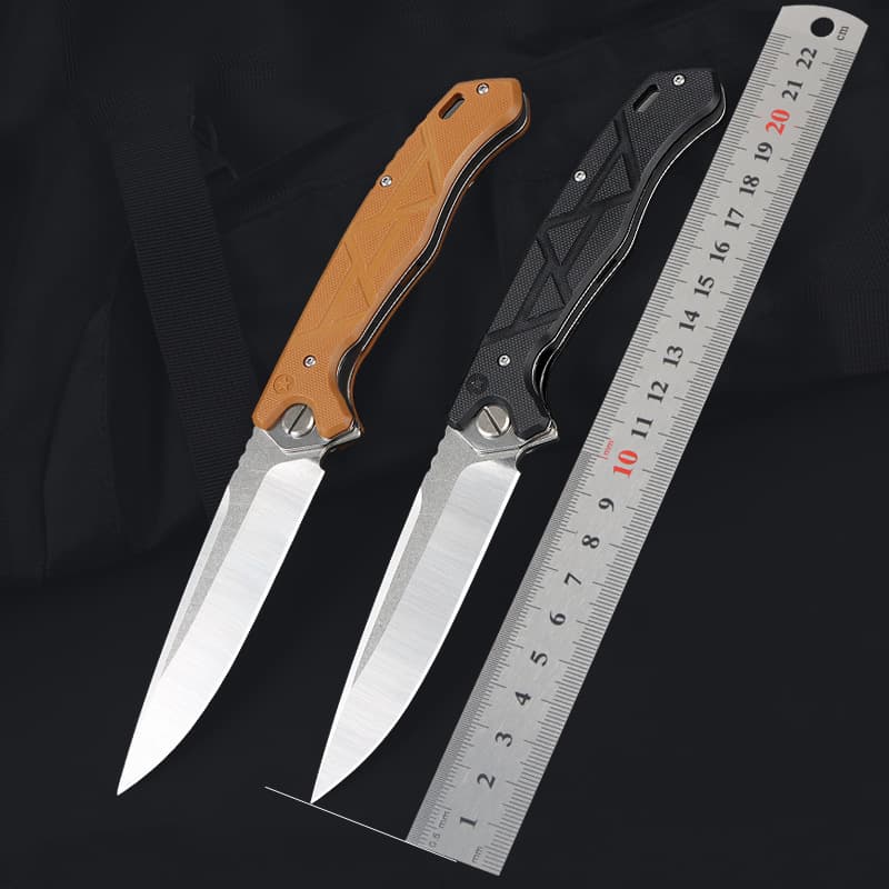 Cross-border Direct Supply Folding Knife EDC Outdoor Folding Knife 5CR Camping Self-defense Knife G10 Handle Yangjiang Tool Drop Shipping