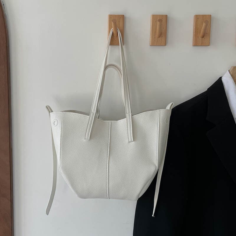 Large Capacity PU Shoulder Bag for Women 2026 New Casual Tote Bag Textured Fashion Large Capacity Underarm Bag for Women