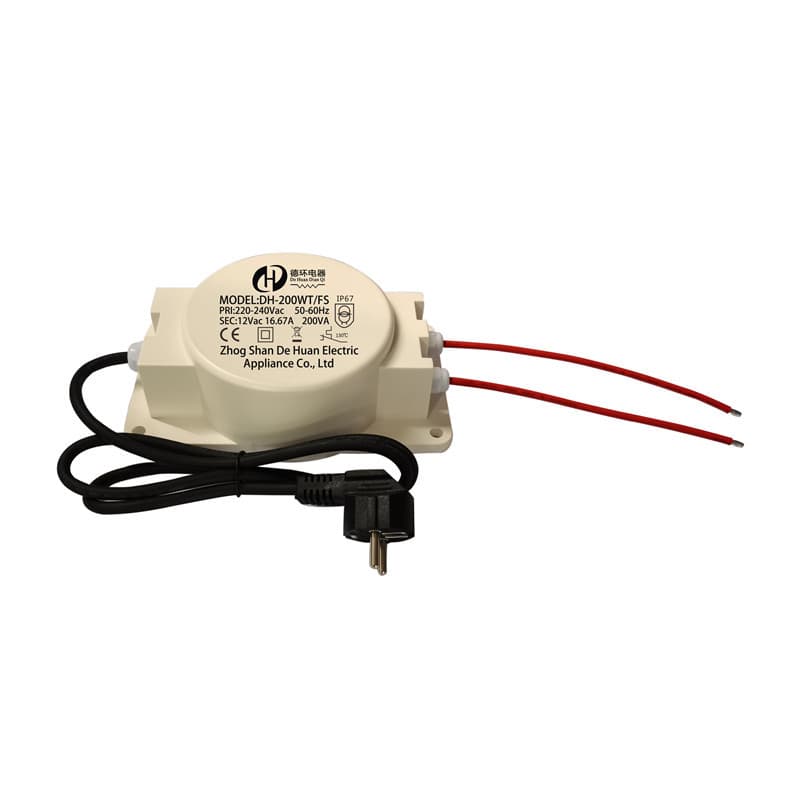 Factory Direct Waterproof Transformer 200W 12V Transformer for Pool Equipment, Outdoor Buried Light Waterproof Transformer