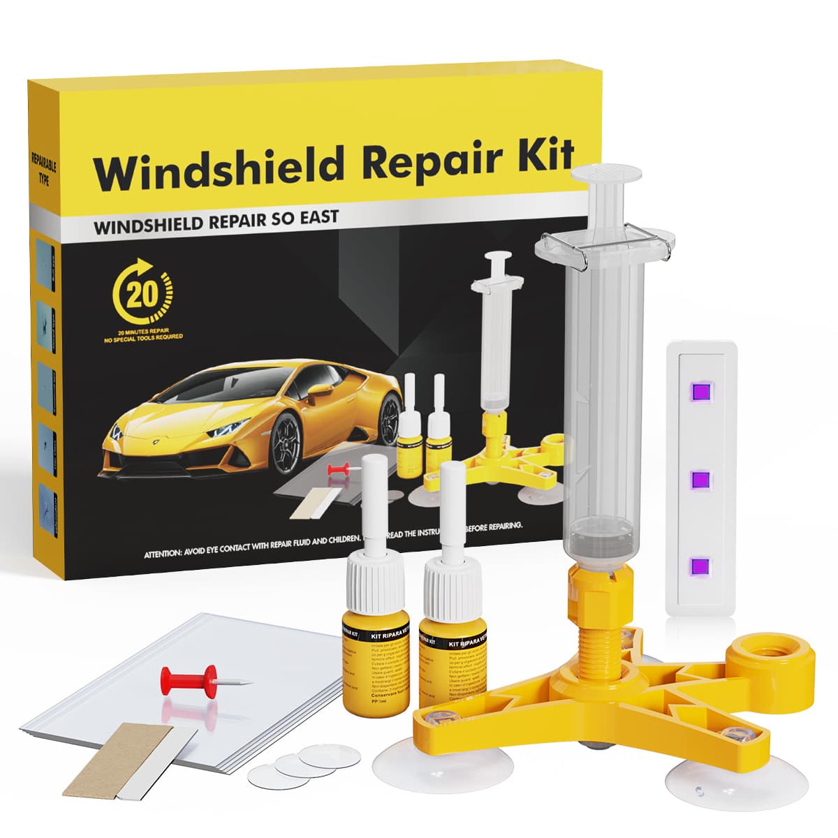 Glass Repair Liquid Invisible Formula for Car Windshield Crack and Scratch Quick Repair Tool Amazon Bestseller