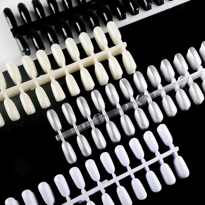 Nail Color Chart Swatches Round Head White Black Transparent Color Chart No.3 Display Board 240 Pieces/Pack