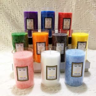 Wholesale Creative Ice Flower Candle Glass Jar Wax Room Bedroom Lighting Proposal Wedding Smoke-Free Scented Candle