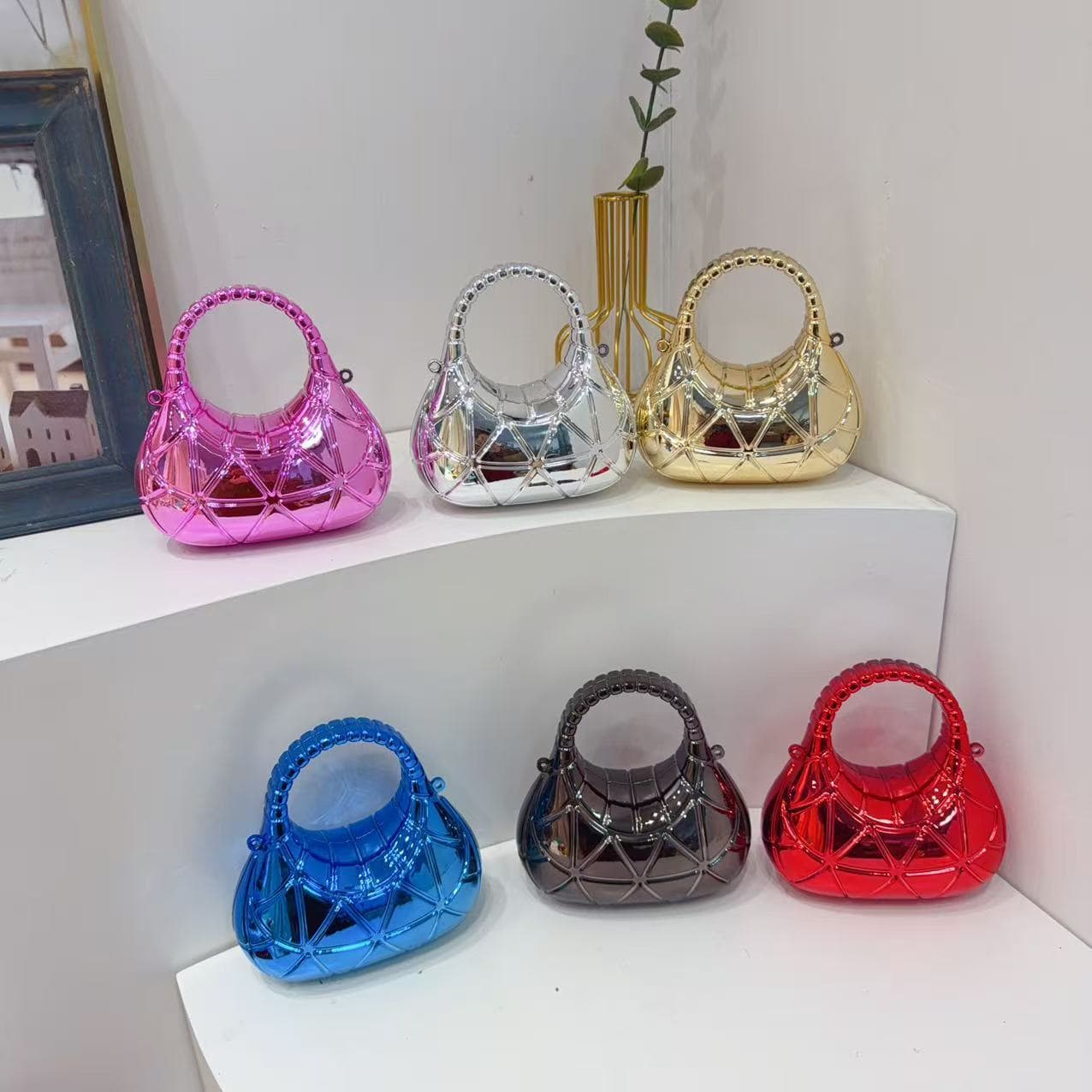 2026 New Cross-Border Fashion Mini Crescent Acrylic Bag, Red Envelope, Coin Purse, Kids Crossbody Bag