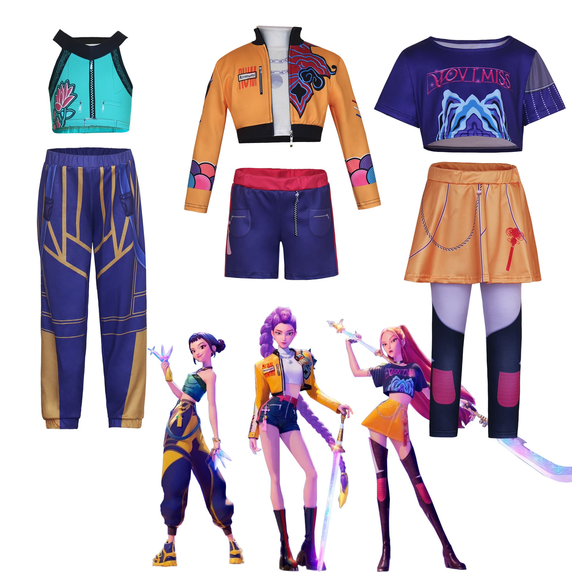 Halloween Cosplay Anime Costume Polyester Street Style Trendy European Fantasy Role-playing Game Costume for Party And Event