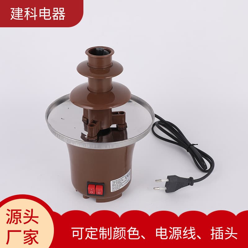 Mini Chocolate Fountain Machine, Three-Tier Chocolate Waterfall Machine Dual Switch Control Chocolate Stirrer
