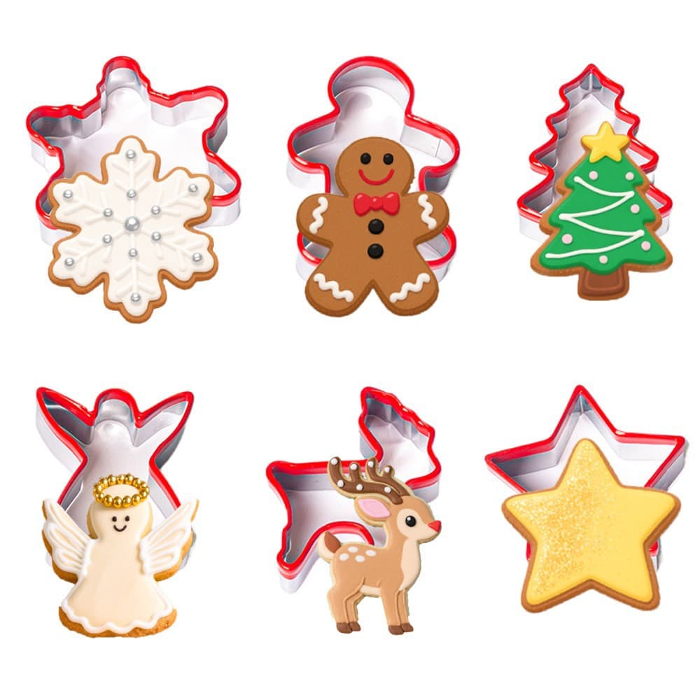 Christmas Cookie Mold Cookie Mold Set Christmas Tree Gingerbread Man Cookie Baking DIY Tool Christmas