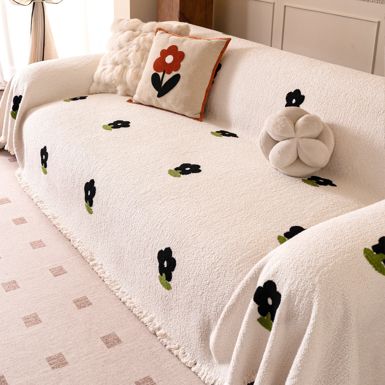 Sofa Cover for All Seasons, 2025 New Autumn/Winter Sofa Slipcover, Full-Cover Sofa Blanket, Premium Anti-Slip Sofa Cover