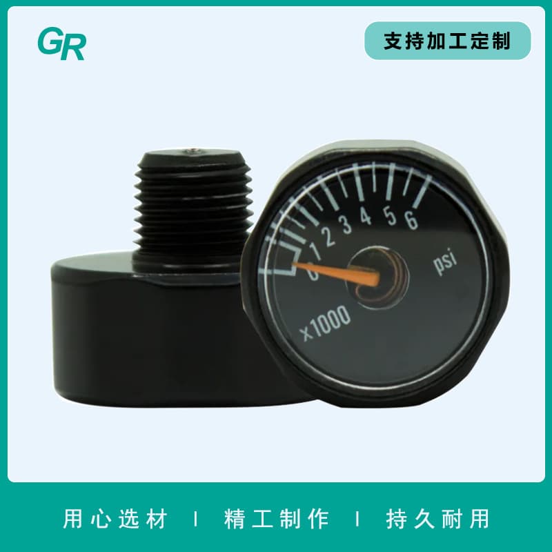 Manufacturer 19mm Mini High Pressure 6000psi Pressure Gauge Manometer 1/8PT Thread Air Tank Air Gun Pressure Gauge
